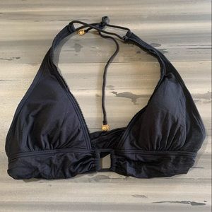 Juicy Couture Couture Swim Black Bikini Top 36C